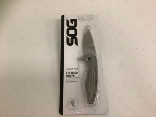 SOG Aegis FLK Folding Knife, Appears New, Sold As-is  - Lot 203