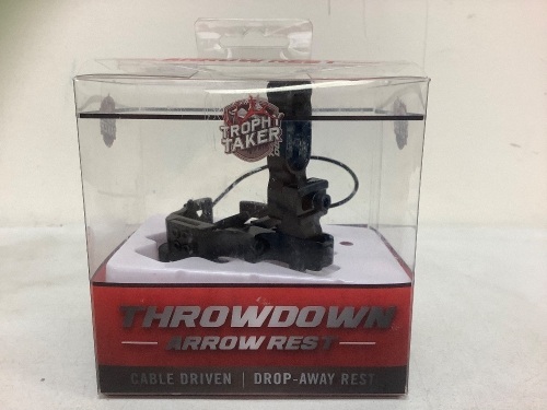 Trophy Taker Throwdown Fall Away Arrow Rest, E-Comm Return, Sold As-is - Lot 211