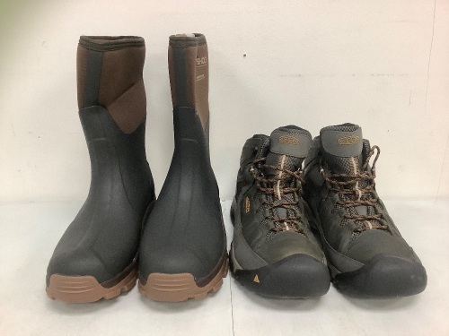Lot of (2) Dryshod Haymaker Boots Women's 11 and KEEN Hiking Boot Men's 13, Appears New, Sold As-is - Lot 221