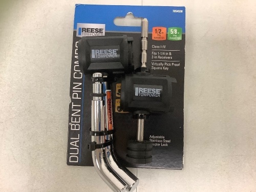 Reese Towpower Dual Bent Pin Receiver & Coupler Lock, New w/ Damage, Sold As-is - Lot 279