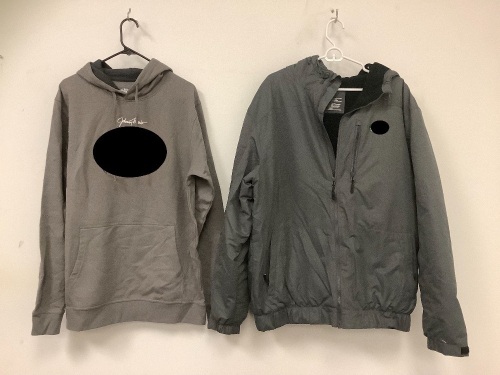 Lot of (2) Hoodie Men's M and Rain Jacket Men's LT, Appears New, Sold As-is - Lot 287