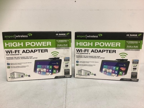 Lot of (2) Amped Wireless Wi-Fi Adapter TAN1, Appears New, Sold As-is - Lot 304