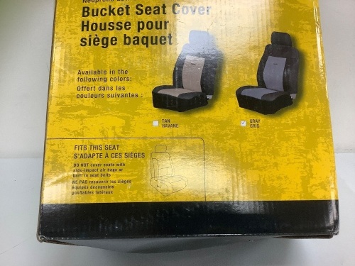Neoprene Low-Back Bucket Seat Cover, E-Comm Return, Sold As-is - Lot 310