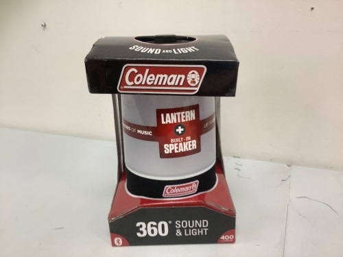 Coleman 360 Sound & Light Lantern and Speaker, Appears New, Sold As-is - Lot 316