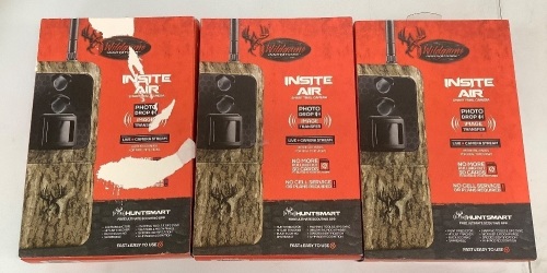 Lot of (3) Wildgame Innovatons Insite Air Smart Trail Camera, E-Comm Return, Sold As-is - Lot 318