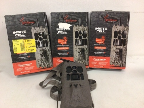 Lot of (3) Wildgame Innovations Trail Cameras, Untested, E-Comm Return, Sold as is - Lot 346