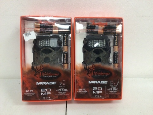 Lot of (2) Wildgame Innovations Trail Cameras, Untested, E-Comm Return, Sold as is - Lot 416