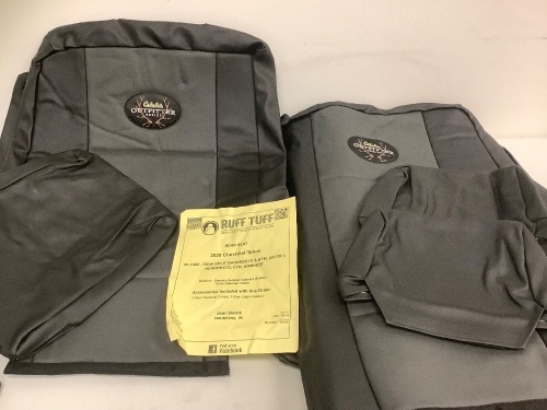 Rear Seat Covers for 2020 Chevrolet Tahoe, Appears New, Sold As-is - Lot 464