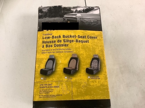Low-Back Bucket-Seat Cover, E-Comm Return, Sold As-is - Lot 471