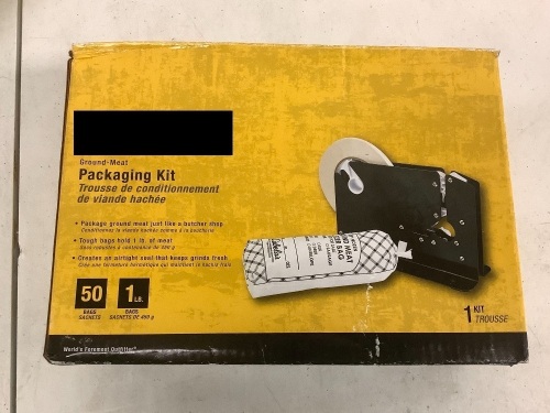 Ground-Meat Packaging Kit, E-Comm Return, Sold As-is - Lot 481