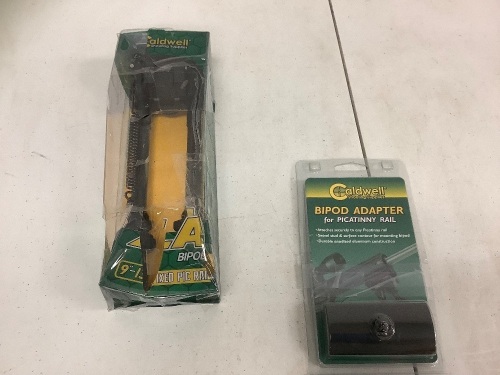 Lot of (2) Caldwell Bipod and Bipod Adapter, E-Comm Return, Sold As-is - Lot 501