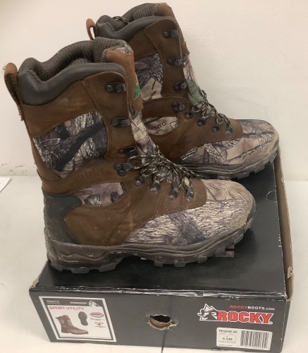 ROCKY Sport Utility Max Insulated Waterproof Hunting Boots Men's 9.5M, E-Comm Return, Sold As-is - Lot 520