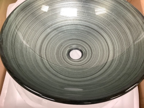 Anzzi Glass Vessel Sink, E-Comm Return, Sold As-is - Lot 32