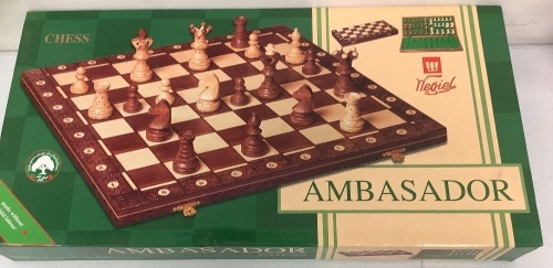 Ambasador Folding Chess Set, E-Comm Return, Sold As-is - Lot 382