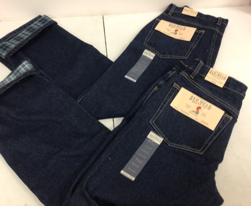 Lot of (2) RedHead Flannel Jeans Men's 30x30, Appears New, Sold As-is - Lot 469