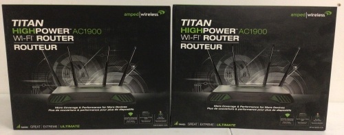 Lot of (2) Amped Wireless Titan AC1900 Wi-Fi Router, Appears New, Sold As-is - Lot 107