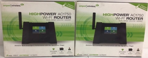 Lot of (2) Amped Wireless AC1750 Dual Band WiFi Router, Appears New, Sold As-is - Lot 176