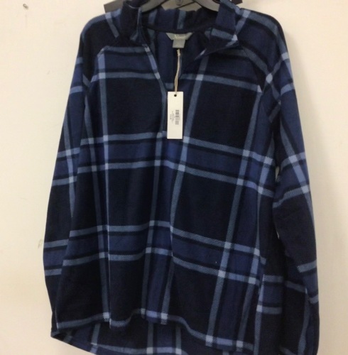 Natural Selections Quater Zip Flannel Pullover Women's 2XL, Appears New, Sold As-is - Lot 189