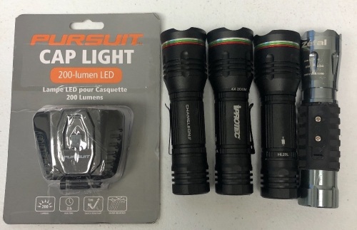 Lot of(5) Misc Flashlights, Untested, E-Commerce Return, Sold as is - Lot 597