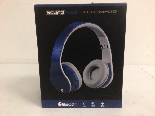 SoundAura Bluetooth Wireless Headphones, Appears New, Sold As-is - Lot 181