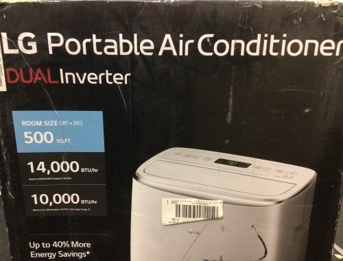 LG Portable Air Conditioner 10,000 BTU DUAL Inverter, E-Comm Return, Sold As-is - Lot 64