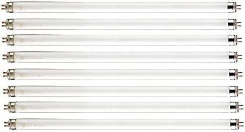 Pack of 8 F24T5/830/HO 24 watt 22.125" Straight F24 T5 Mini Bi-Pin (G5) Base, 3,000K Warm White Octron High Output Fluorescent Tube Light Bulb - Lot 381