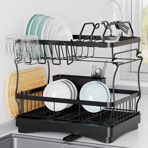 Aonee 2 Tier Dish Rack - Lot 473