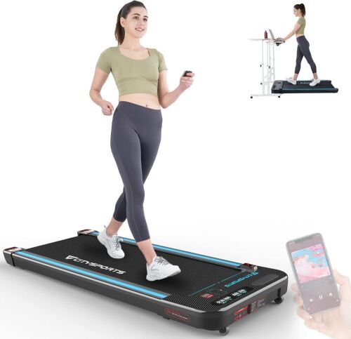 CITYSPORTS Under Desk Treadmill Walking Pad with Audio Speakers, Remote & Dual LED Display - Lot 13
