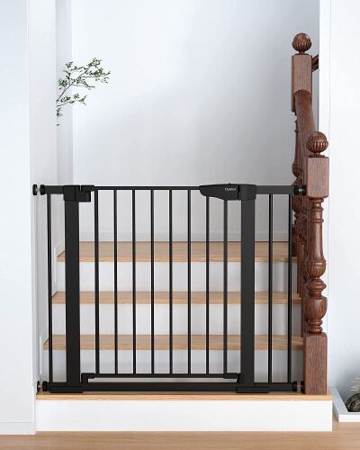 Cumbor 29.7"-40.6" Width Pressure or Hardware Mounted Auto Close Safety Baby Gate - Lot 233