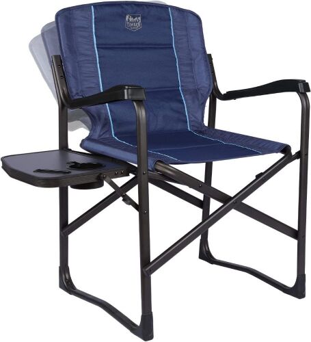 TIMBER RIDGE Lightweight Aluminum Directors Chair with Side Table - Lot 267
