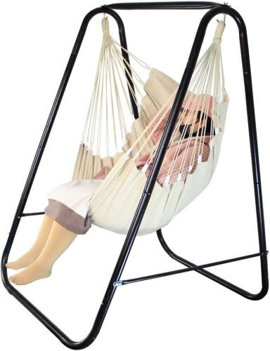 PIRNY Hammock Chair Stand, Include Hanging Indoor Swing, MAX Load 500 LBS - Lot 290