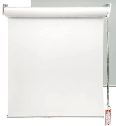 Homebox 100% Blackout Roller Window Shades, White, 20" W x 72" H - Lot 443