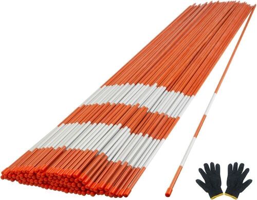 YOHEER Driveway Markers, 32 PCS 5/16" Snow Poles with White Reflective Film  - Lot 407