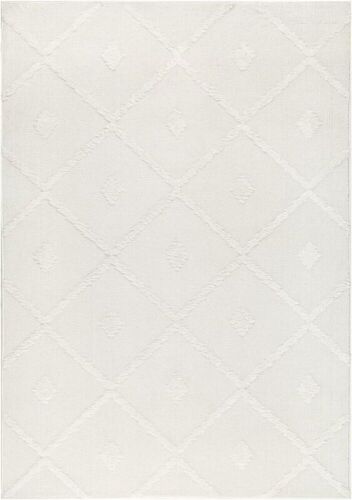 Antep Rugs Palafito 7'10" x 10' White Geometric  - Lot 127