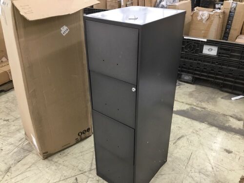18" 4 Drawer Smart File, Metallic Charcoal - Dented  - Lot 62