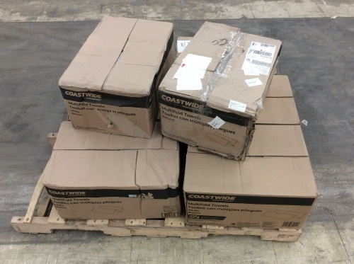 Lot of (8) Coastwide Multifold Paper Towerls, 250 Sheets/Pack, 16 Packs/Carton - Lot 209