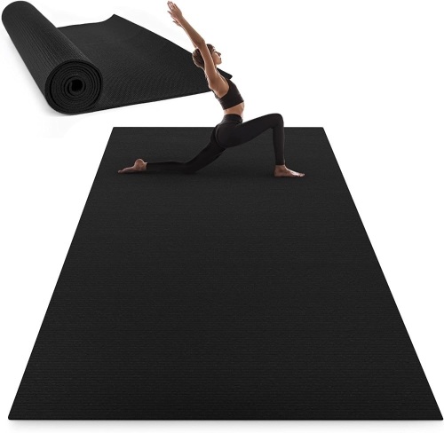 SourceOne Fitness Thick Exercise Mat 9 x 6 Shock Absorbing Workout Mat  - Lot 211