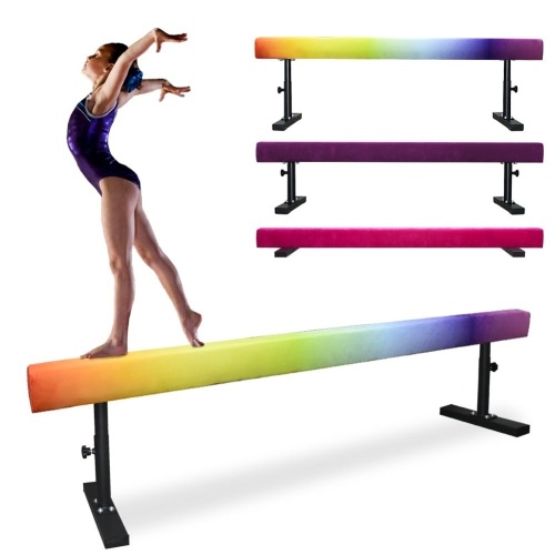 8' Height Adjustable Rainbow Balance Beam   - Lot 74