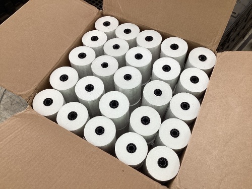  Staples Thermal Paper 50 Count 3 1/8" x 230' Rolls POS Receipt  - Lot 811