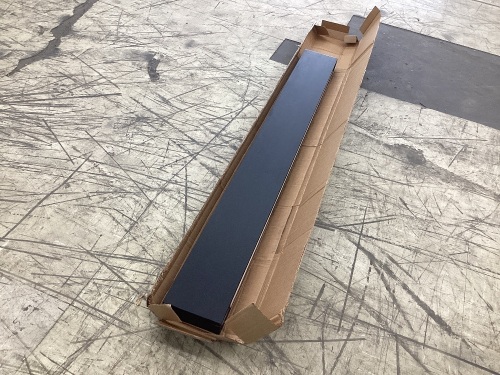 Black Floating Shelf 6' x 8" x 3"  - Lot 525