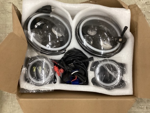 Set of Round Headlights  - Lot 171