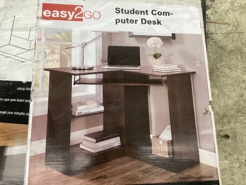 Staples Easy 2 Go 36" Corner Desk   - Lot 162