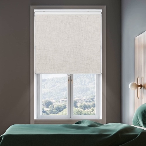 GENIMO 100% Blackout Roller Window Shades, Grey 71" W X 72" H   - Lot 436