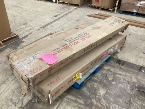 King Size Bed Frame - Unknown if Complete - Lot 385