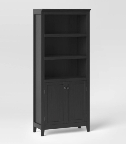 72" Carson 5 Shelf Bookcase with Doors - Lot 264