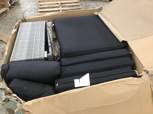 Large Box of Outdoor Furniture Pieces  - Lot 183