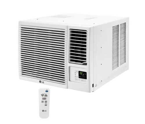 LG 18,000 BTU 230-Volt Window Air Conditioner LW1816HR with Cool, Heat and Remote in White - Lot 12