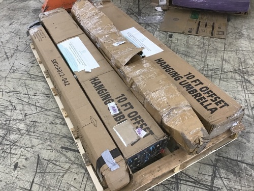 Lot of (4) Uninspected Patio Umbrellas  - Lot 178