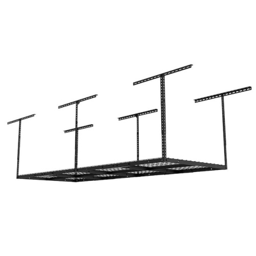 Fleximounts Adjustable Height Overhead Garage Storage 550-lb in Black Steel 36-in W x 96-in D  - Lot 35