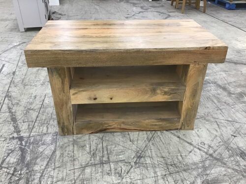 Solid Mango Wood TV Stand  - Lot 62